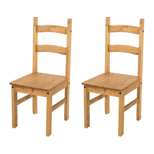 Pair dining chairs - of,