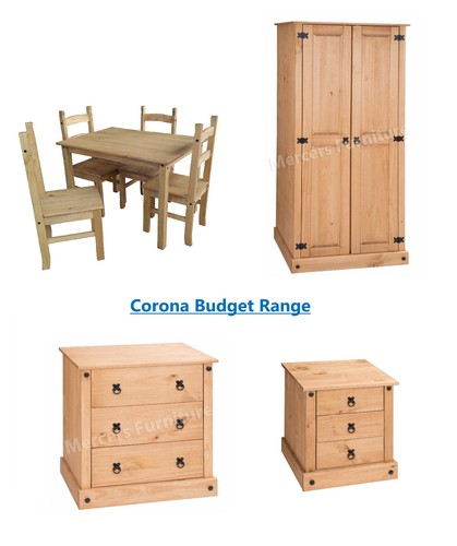 Corona solid pine bedroom - solid,