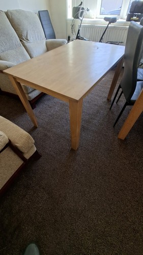 Solid wood dining table - wood,