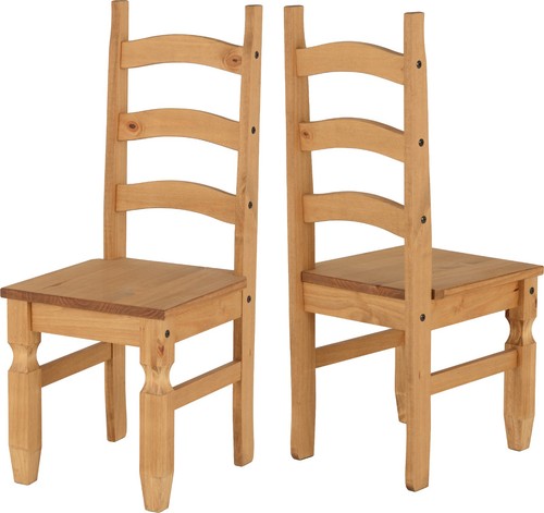 Corona dining chair pair x2 - dining,