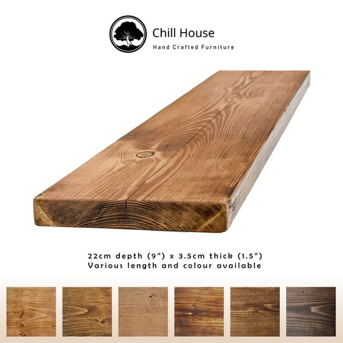 Rustic floating shelf wood - floating,