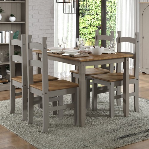 Corona grey dining table - table, and