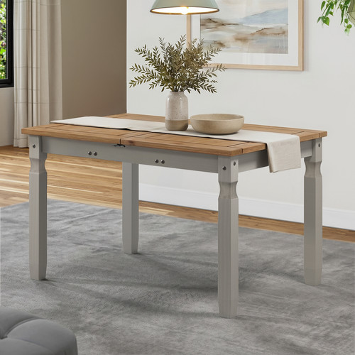 Corona dining table grey - corona, wax