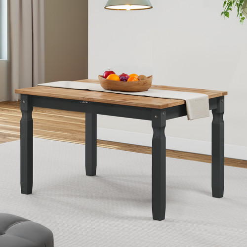Corona dining table charcoal - table,