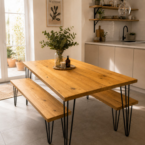 Handmade reclaimed wood - wood, dining