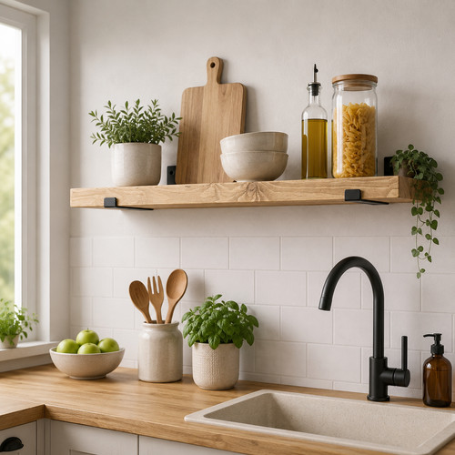 Mkgt solid wood floating shelf - mkgt,